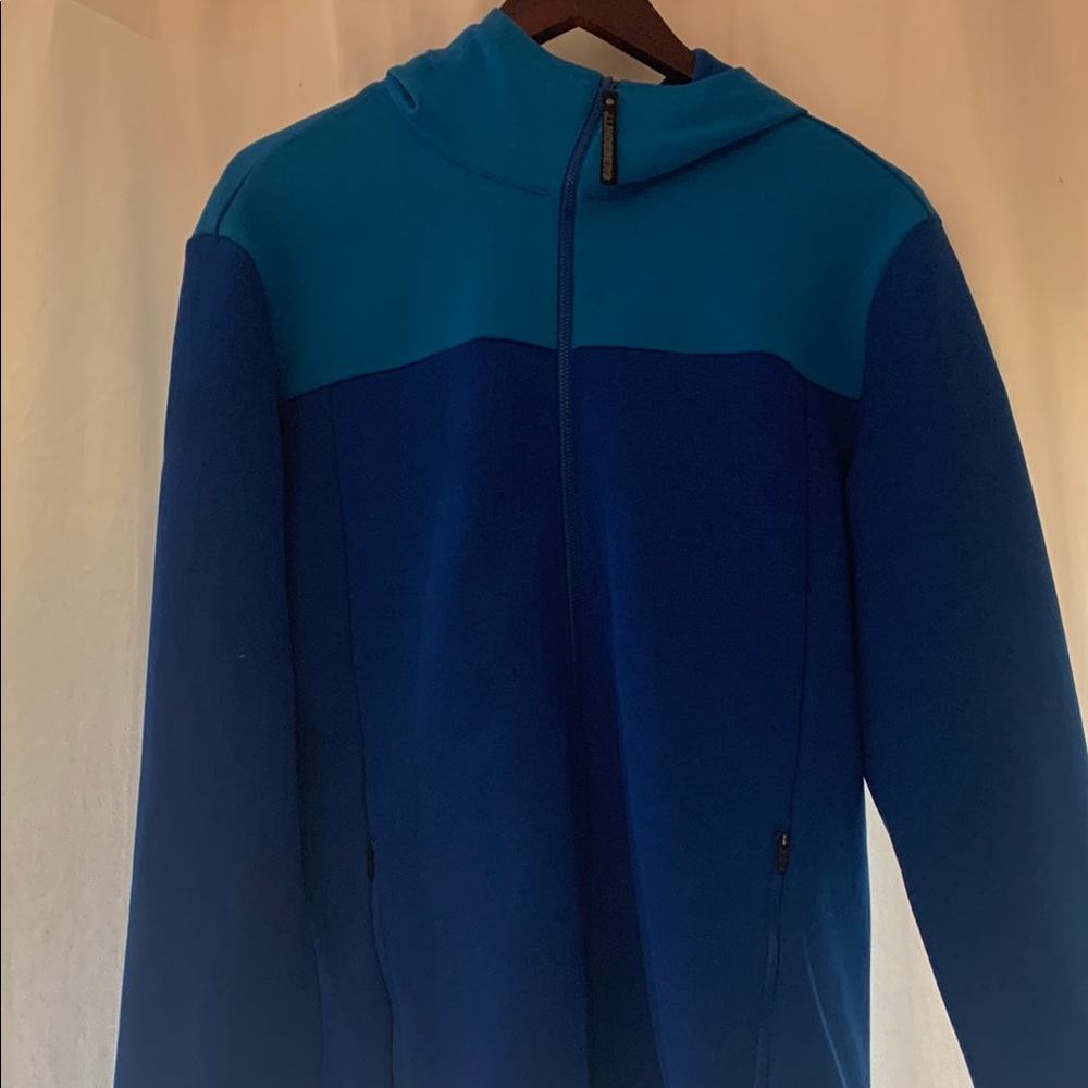 J.Lindeberg Blue Hooded Men's Jacket
